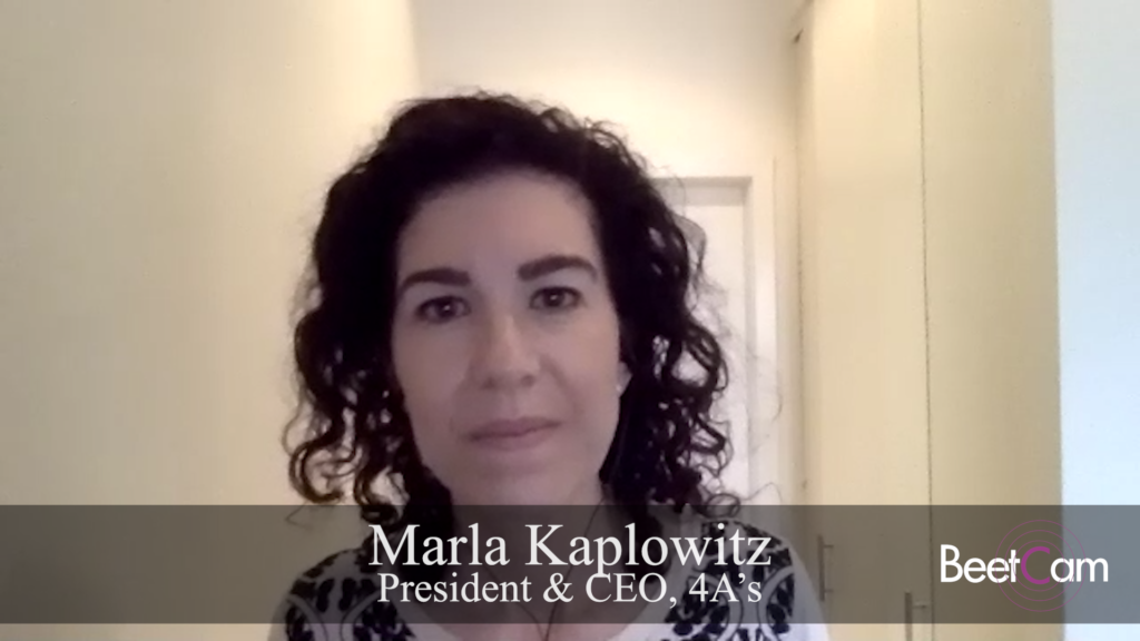 “Creativity Can Flourish Amid Chaos,” 4A’s CEO Kaplowitz Beet.TV