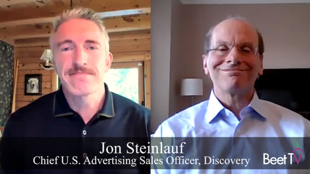 Breaking News: Discovery Names Jon Steinlauf as Chief U.S. Ad Sales Officer for Warner Bros. Discovery